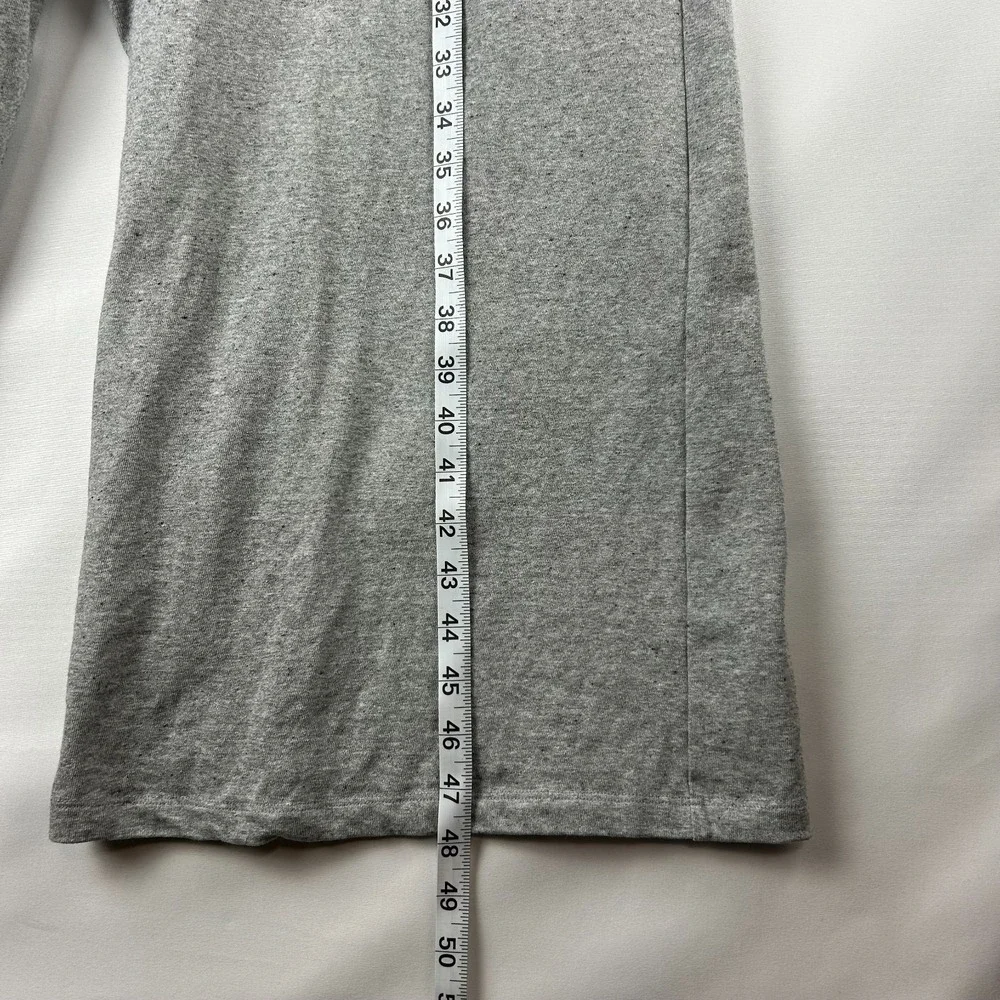 EILEEN FISHER Gray Lightweight Cropped Wide Leg Jumpsuit Romper Pockets Sz: XS